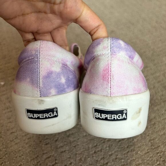 Superga Women's Tie Dye Slip On Platform Sneakers - Picture 10 of 16